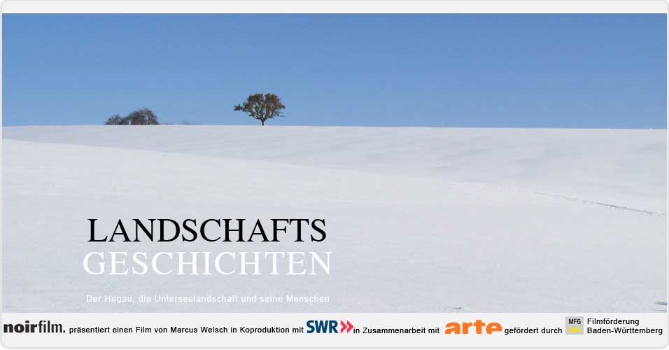 Landschaftsgeschichten der Film Landschaft Bodensee Hegau mit Schnee