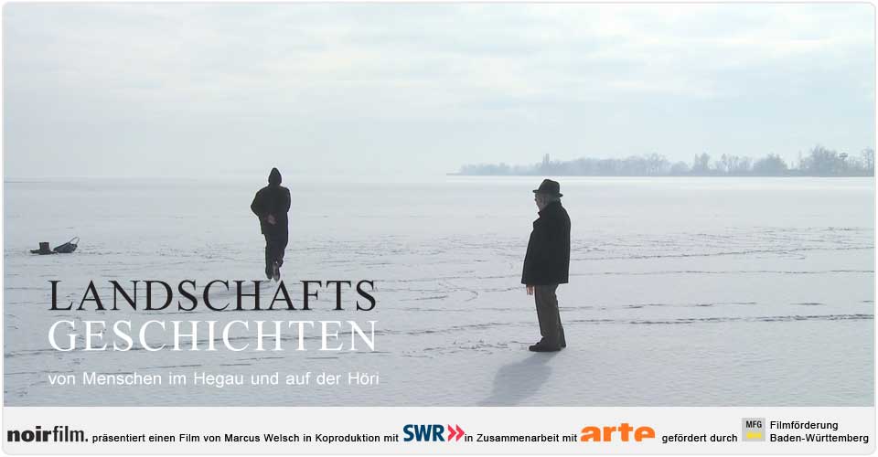 Landschaftsgeschichten der Film Cover auf gefrorenem Bodensee